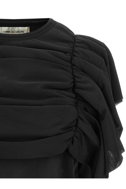 Ruffle top Black