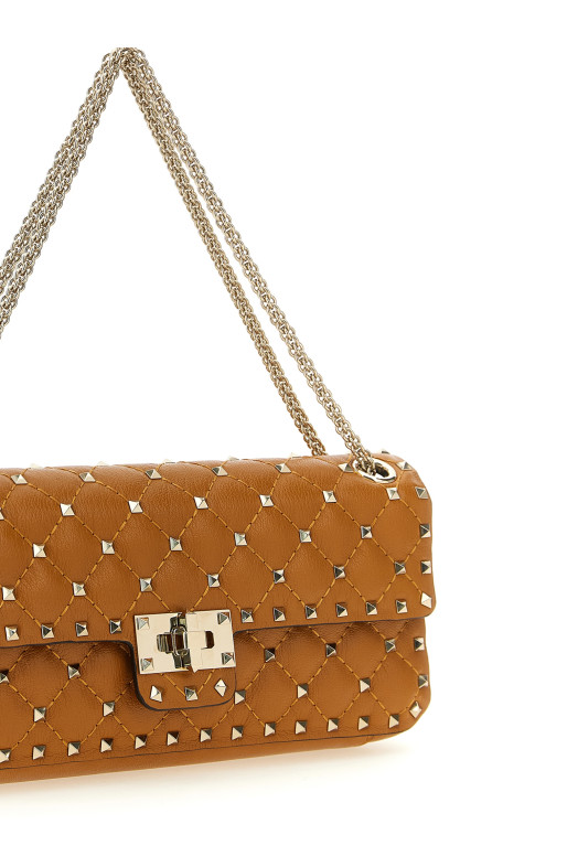 Valentino G. 'Rockstud Spike' medium shoulder bag orange