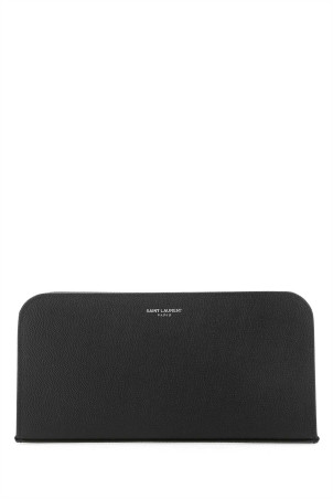Черный кожаный кошелек SAINT LAURENT (534290BTY0N)