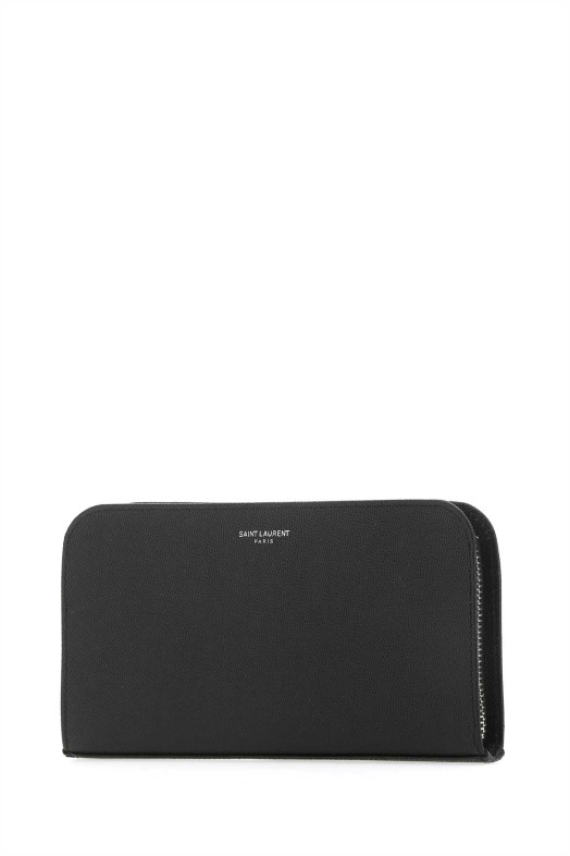 Черный кожаный кошелек SAINT LAURENT (534290BTY0N)