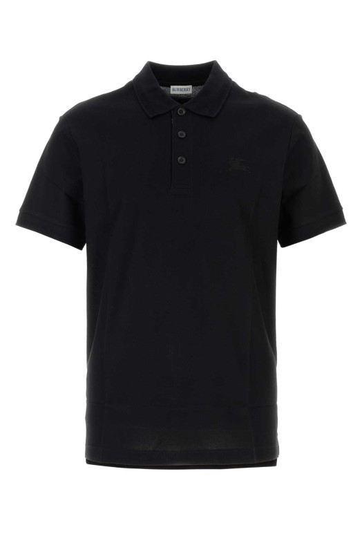 Black piquet polo shirt Black BURBERRY (8126917)