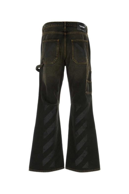 HALF ARROW FLARE CARPENTER JEANS OFF WHITE (OMYA19JF26DEN00200)