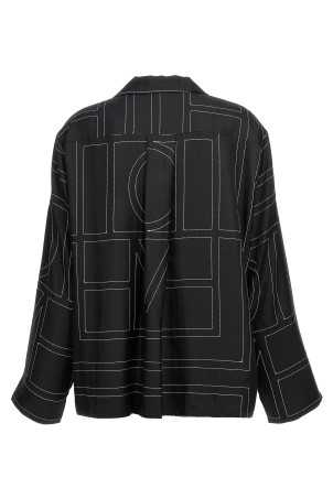 'Monogram' shirt Black-grey