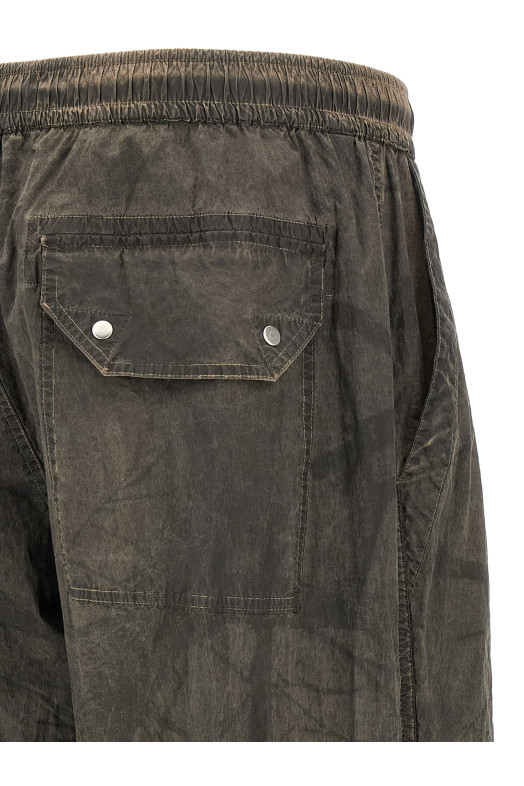 Брюки с принтом и значком с логотипом, серые STONE ISLAND L2S153100057S0E16V0094