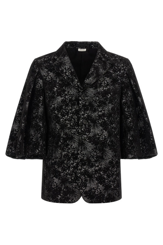 Flared sleeves blazer Black