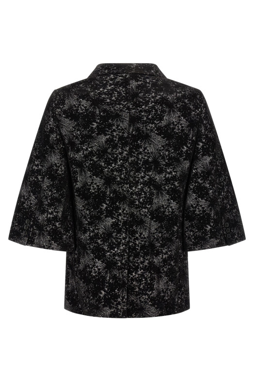 Flared sleeves blazer Black