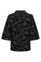 Flared sleeves blazer Black