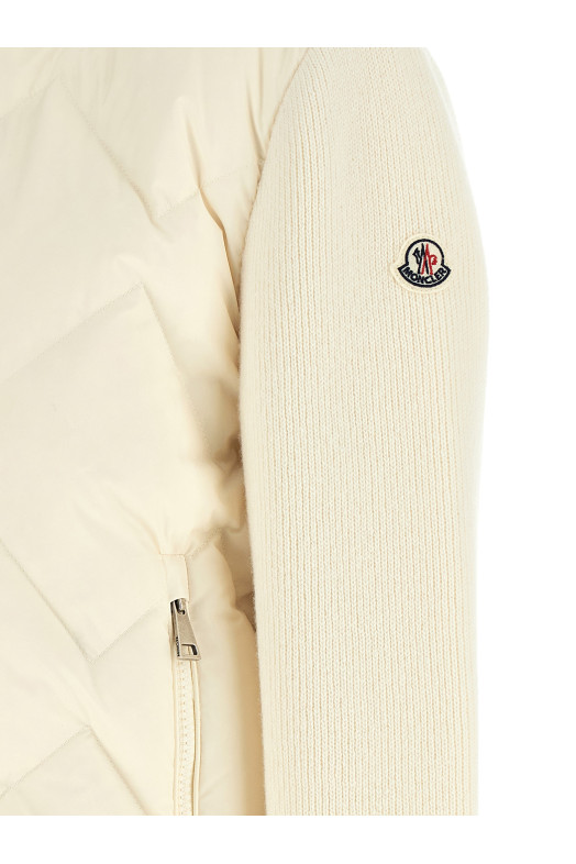 Кардиган с подкладкой, белый MONCLER L20939B00041M4281035