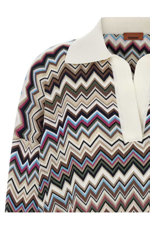 Поло «Зигзаг», многоцветное MISSONI DS26WN1BBK01KOSMSPL