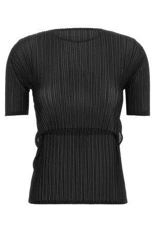 Топ «Sheer Slit Pleats», чёрный IM68FJ13615