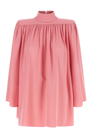 Valentino Garavani Cady Couture — рожева сорочка з плісировкою B0AECK51MMCY4