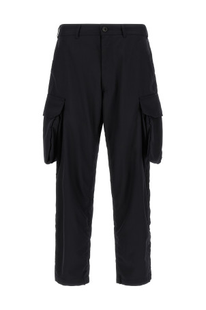 Pinstriped cargo pants Blue
