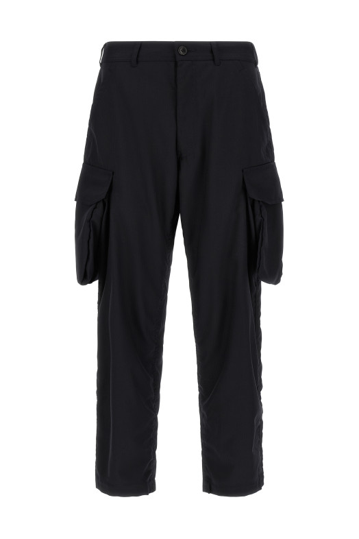 Pinstriped cargo pants Blue
