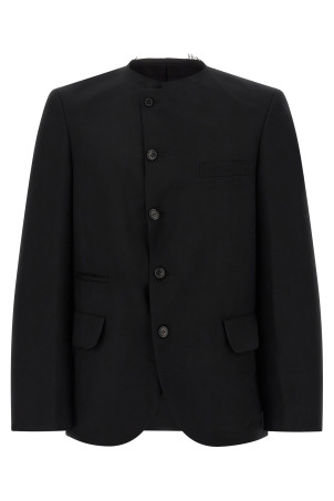 Блейзер з необробленим краєм, чорний COMME DES GARCONS BLACK 1RJ0040521