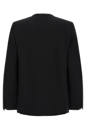 Блейзер з необробленим краєм, чорний COMME DES GARCONS BLACK 1RJ0040521