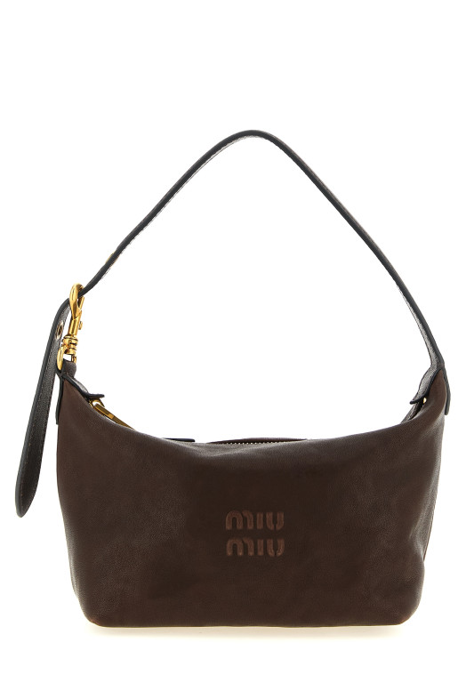 Кошелек из кожи наппа «Aviator Brown» MIU MIU 5NE841AEFXF0NBL