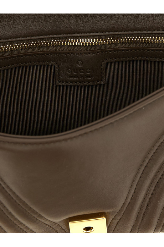 'GG Marmont' medium shoulder bag Brown