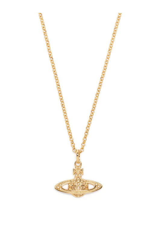 'Man. Mini Bas Relief Orb' necklace Gold