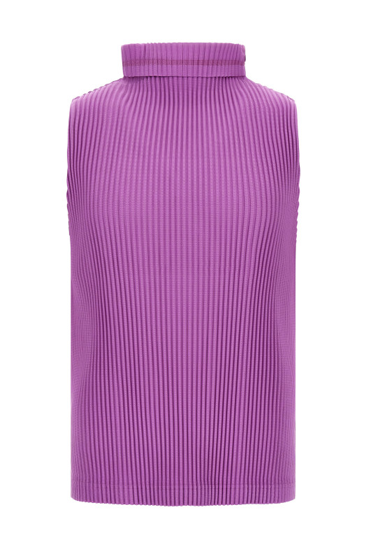 Pleated sweater Purple