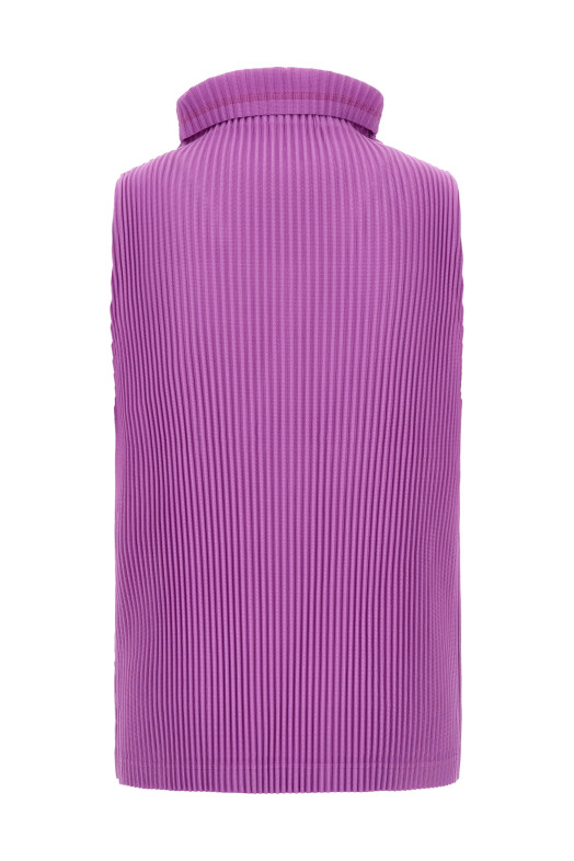 Pleated sweater Purple
