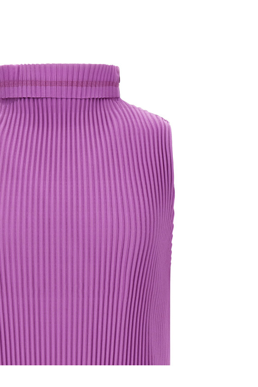 Pleated sweater Purple