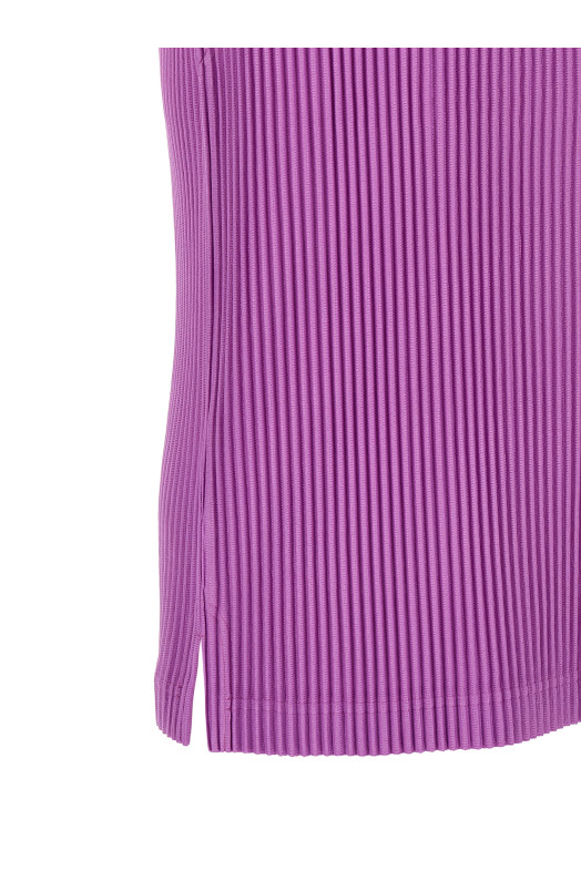 Pleated sweater Purple