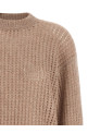 Micro sequin sweater Beige