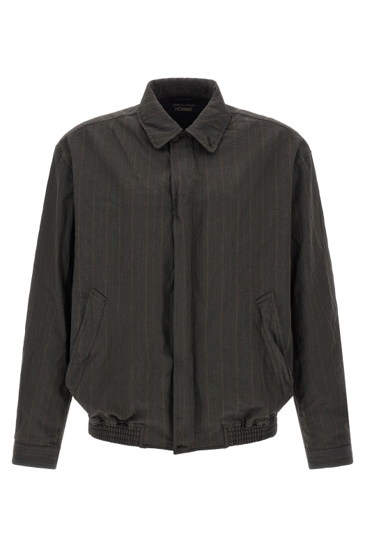 Пиджак в тонкую полоску, коричневый COMME DES GARҪONS HOMME HRJ0040512