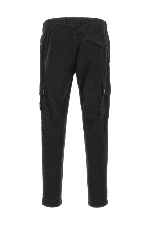 '3100034' cargo pants with logo badge Black
