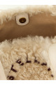 Сумка для покупок с логотипом из овчины, бежевая STELLA MCCARTNEY 513860WP07479561