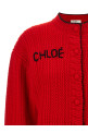 Кардиган с вышивкой, красный CHLOÉ CH26WMC12710632