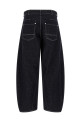 Contrast stitching jeans Blue
