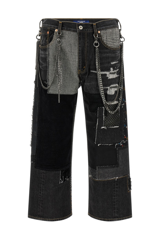 Patchwork jeans Blue