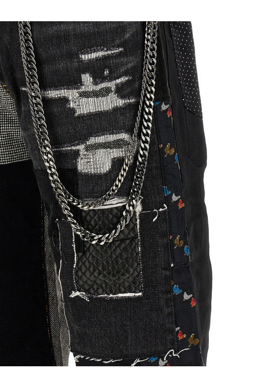 Patchwork jeans Blue