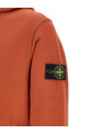 Hoodie with logo badge orange