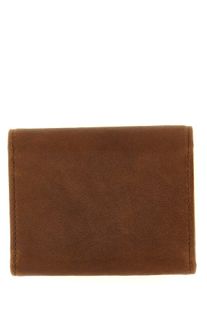 Embossed logo wallet Brown