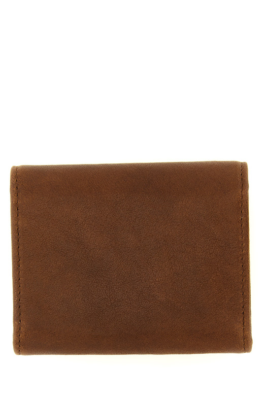 Embossed logo wallet Brown