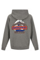 'Great Waves' print hoodie Gray