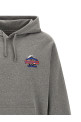 'Great Waves' print hoodie Gray