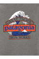 'Great Waves' print hoodie Gray