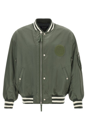 Patch bomber jacket Green