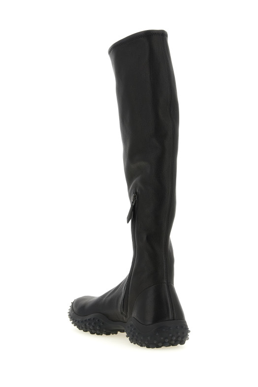 Stretch nappa boots Black