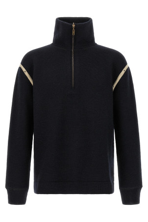 Свитер с джинсовыми нашивками, синий MAISON MARGIELA S50HA1072S18147511