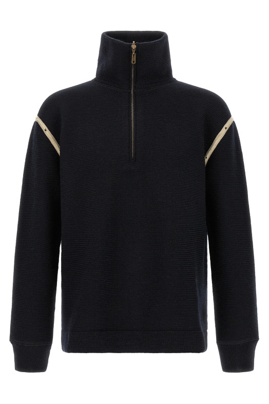 Свитер с джинсовыми нашивками, синий MAISON MARGIELA S50HA1072S18147511
