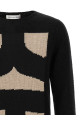 Intarsia sweater Black