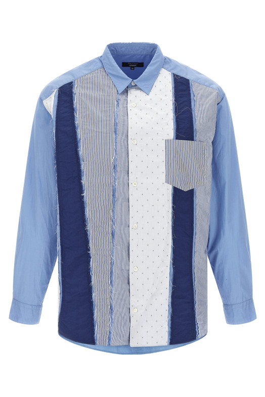 Patchwork shirt BLUE