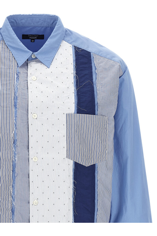 Patchwork shirt BLUE