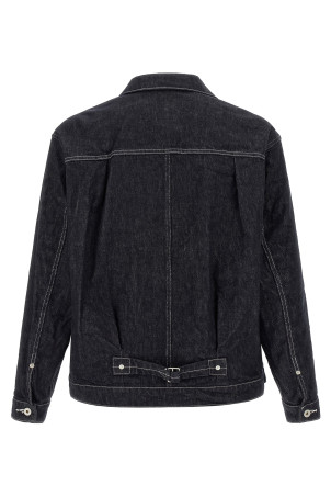 Пиджак с плиссированными элементами, синий COMME DES GARҪONS HOMME HRJ0110511