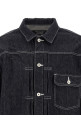 Пиджак с плиссированными элементами, синий COMME DES GARҪONS HOMME HRJ0110511