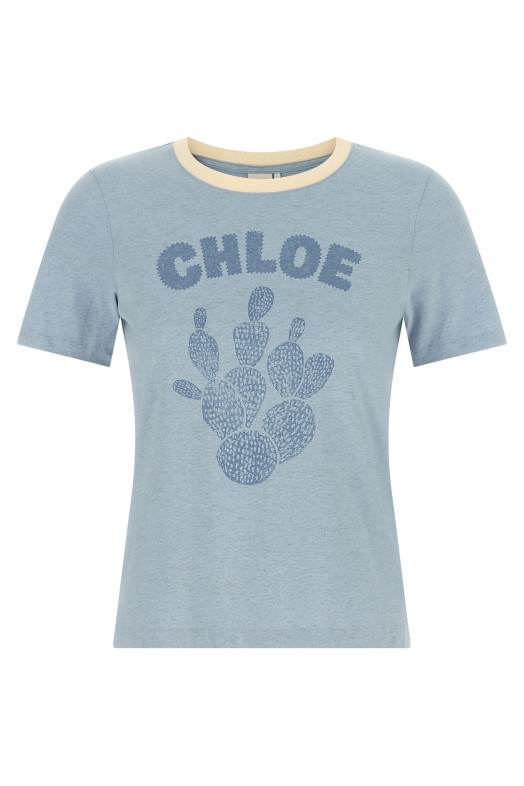 Graphic print T-shirt BLUE